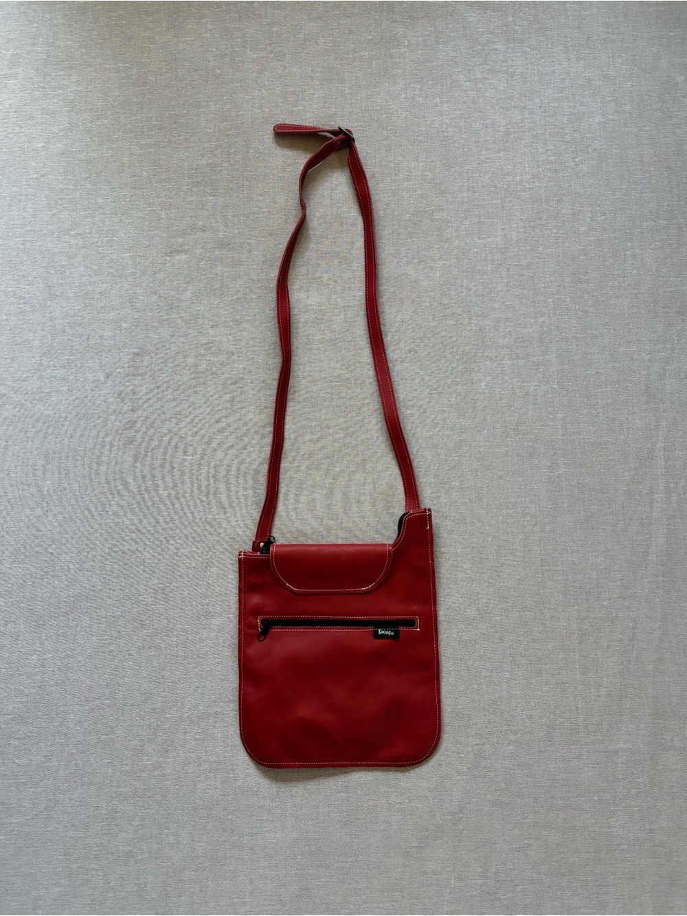 Kolash red leather crossbody purse. - Picture 8 of 13